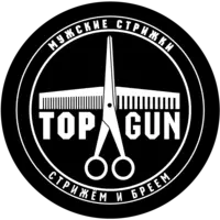 Логотип TOPGUN barbershop