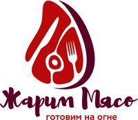 Логотип Жарим Мясо