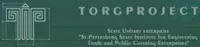 Логотип Торгпроект, Санкт-Петербургский государственный институт по проектированию предприятий торговли и общественного питания, ГУП