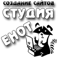 Логотип Енот-Студия создания сайтов