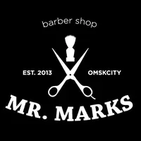 Логотип barber shop Mr. Marks